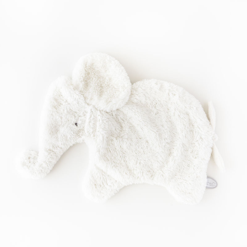  oscar the elephant baby comforter white 